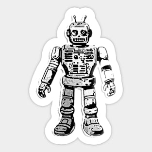 CreepyCool Vintage Robot Sticker